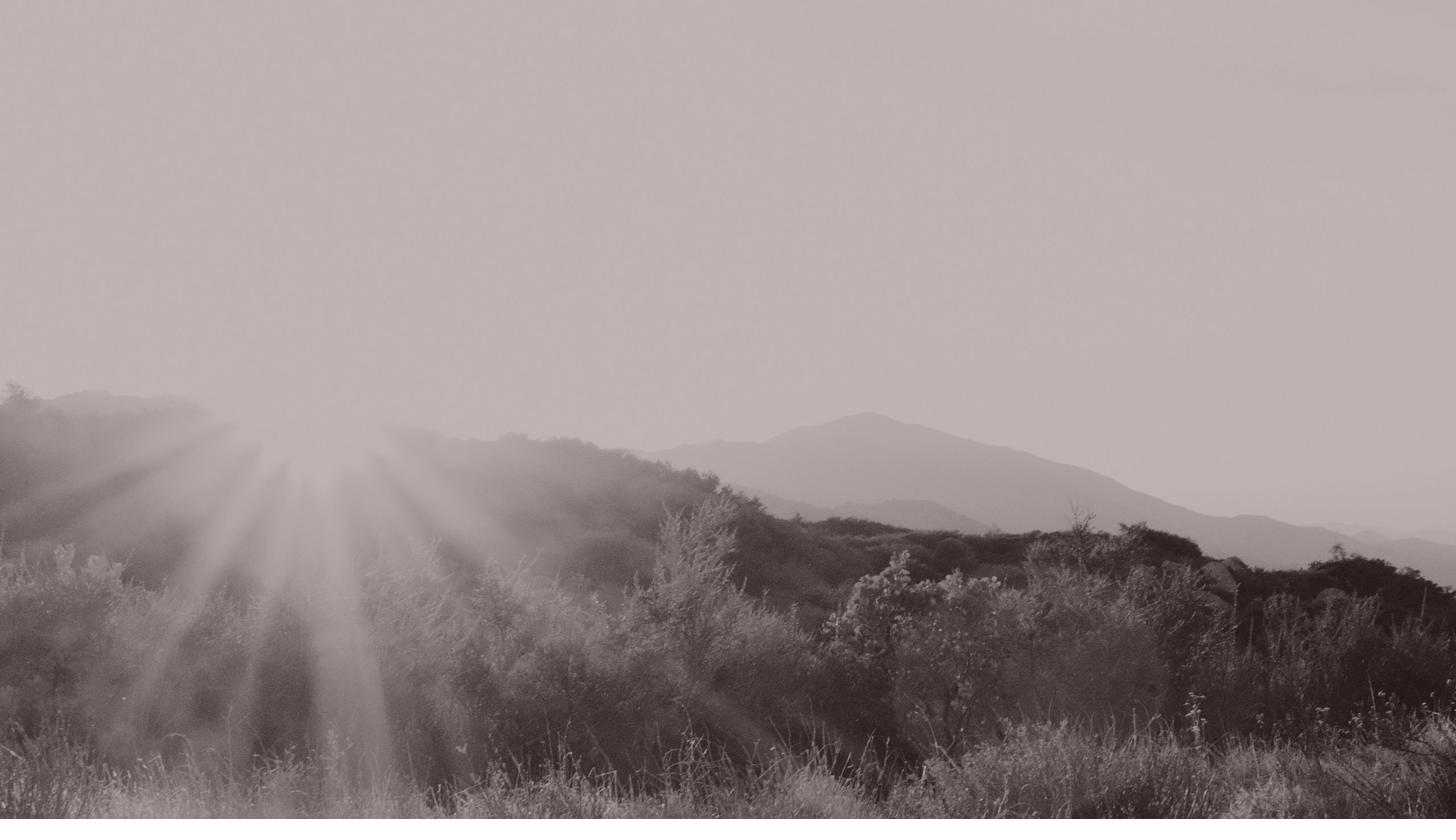 Sunrise over the landscape