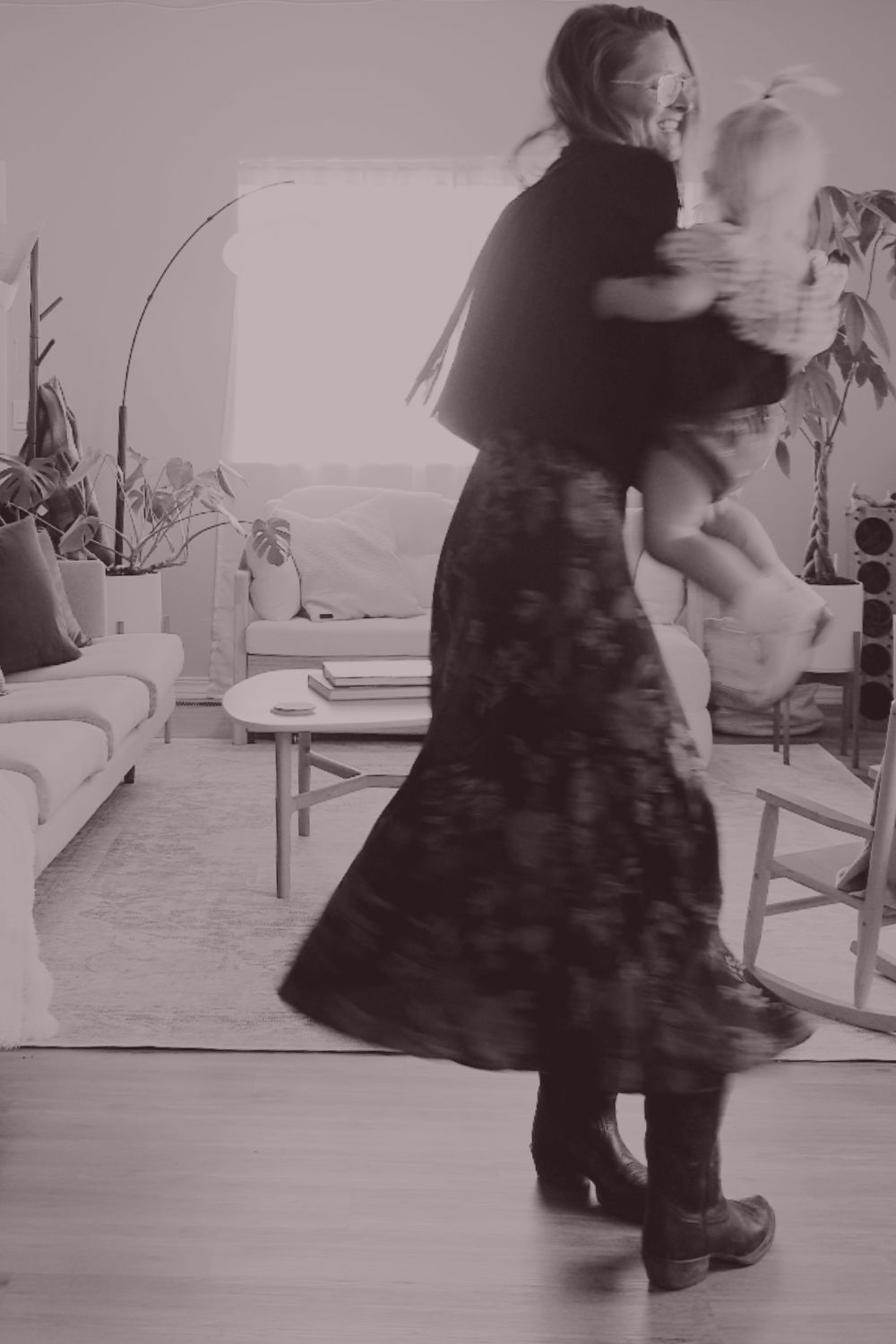 Rita dancing with her daughter